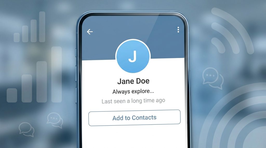 纸飞机App用户资料页面截图，显示个人头像、简介以及最后上线时间的状态展示区域，设计风格简洁